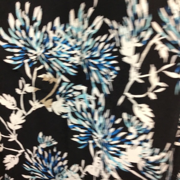 THAKOON Collective Women's Black Floral Deep V Maxi Dress Short Sleeve Size 10 - Picture 7 of 10